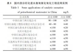 臭氧催化氧化技術(shù)在石化廢水深度處理中的應(yīng)用